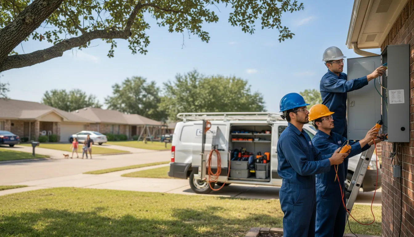 Certified electrician providing emergency electrical services in Ulman, MO
